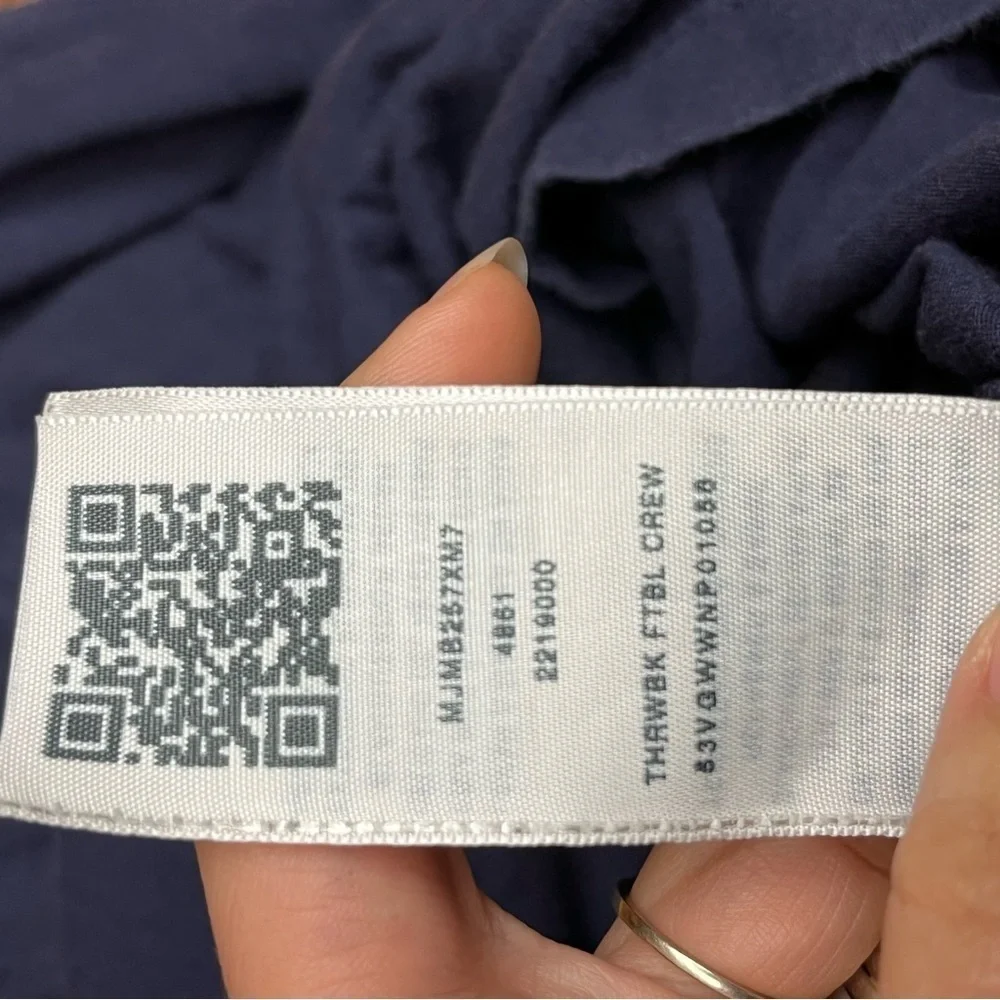True religion short‎ sleeve throwback football crew tee